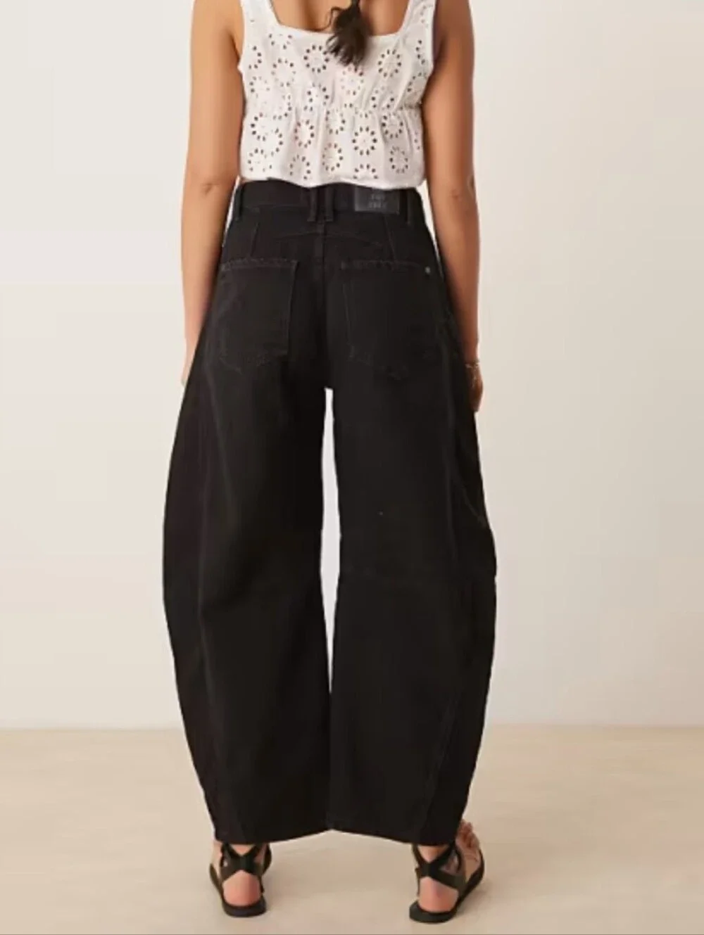 Free People We The Free Lucky You Mid Rise Barrel Soundwave